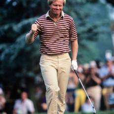 MAGIC MOMENT: Jack rolled in a birdie putt on the 72nd hole at Baltusrol to win the 1980 U.S. Open.