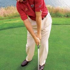 Spin basics: To make your shot check up, swing on a steeper path, and keep your hands and wrists firm through impact.