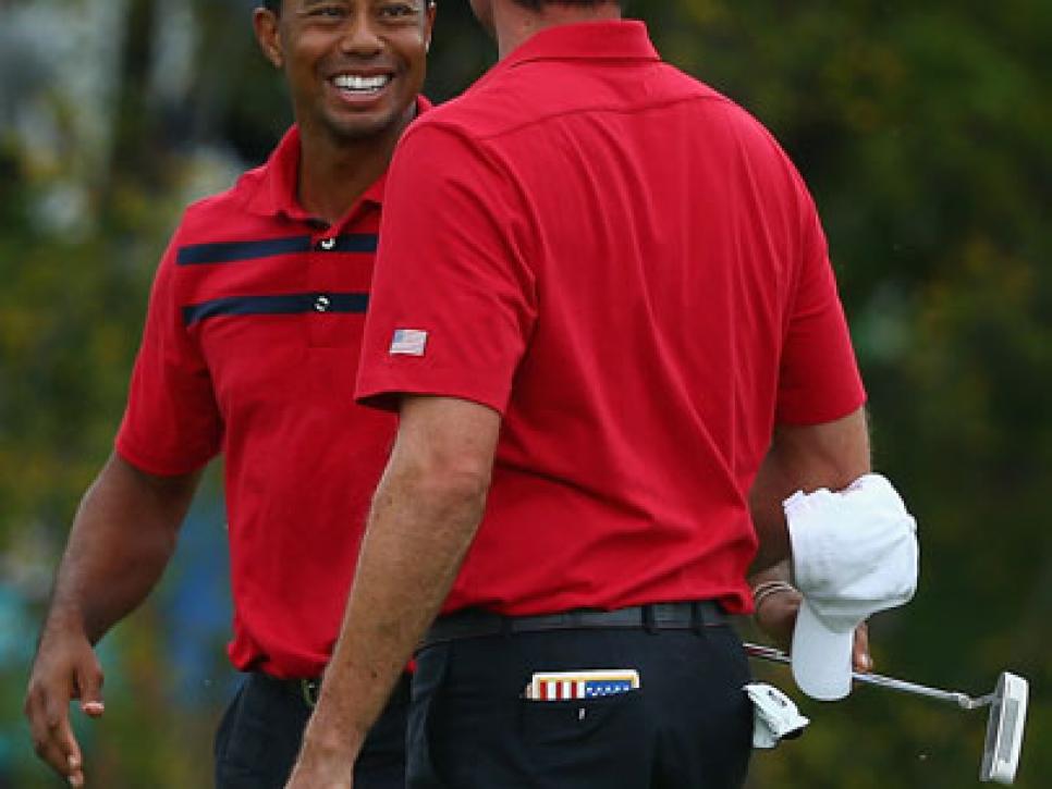 Birdie: Tiger Woods and Matt Kuchar