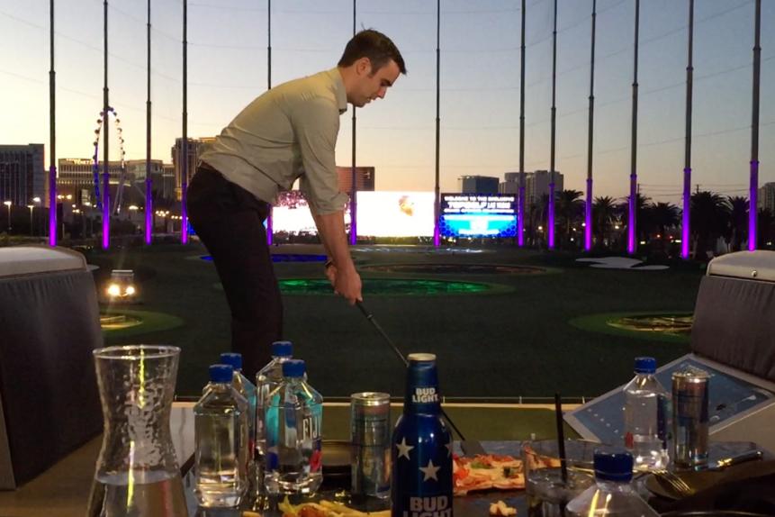 No matter what, you'll be hitting balls surrounded by food and booze (and water, lots and lots of water).