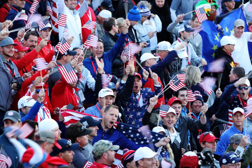 Though the Europeans said the boisterous pro-American crowd didn't affect their play, it at least galvanized the U.S. team