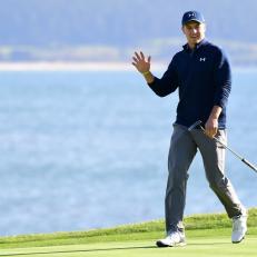 during the Final Round of the AT&T Pebble Beach Pro-Am at Pebble Beach Golf Links on February 12, 2017 in Pebble Beach, California.