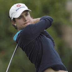 Lorena Ochoa during second round action at the Kraft Nabisco Championship at The Mission Hills Country Club in Rancho Mirage, California on Friday, March 31, 2006.