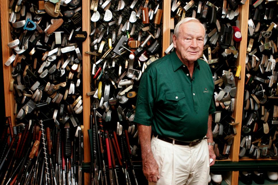 Arnold Palmer, four-time PGA Masters champion, poses in his