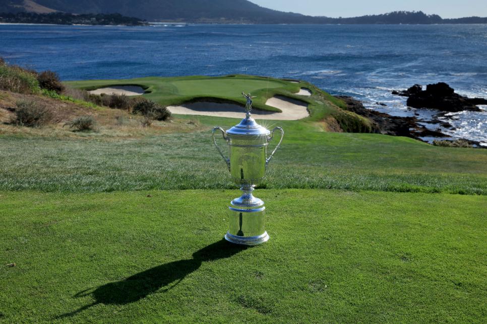 during the USGA 2019 US OPen Championship media preview day at Pebble Beach Golf Links on November 8, 2018 in Pebble Beach, California.