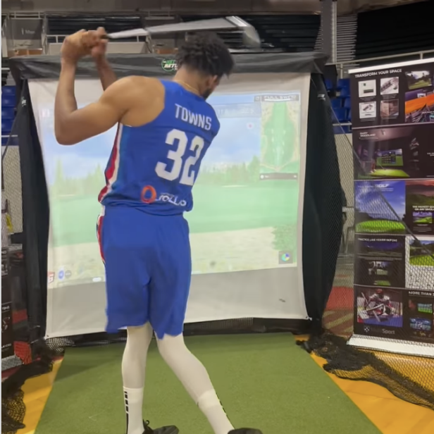 Karl-Anthony Towns is a future long drive champ if these incredible simulator numbers are real