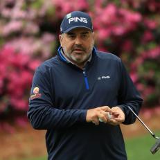 AUGUSTA, GA - APRIL 04:  Angel Cabrera of Argentina walks during a practice round prior to the start of the 2018 Masters Tournament at Augusta National Golf Club on April 4, 2018 in Augusta, Georgia.  (Photo by Andrew Redington/Getty Images)