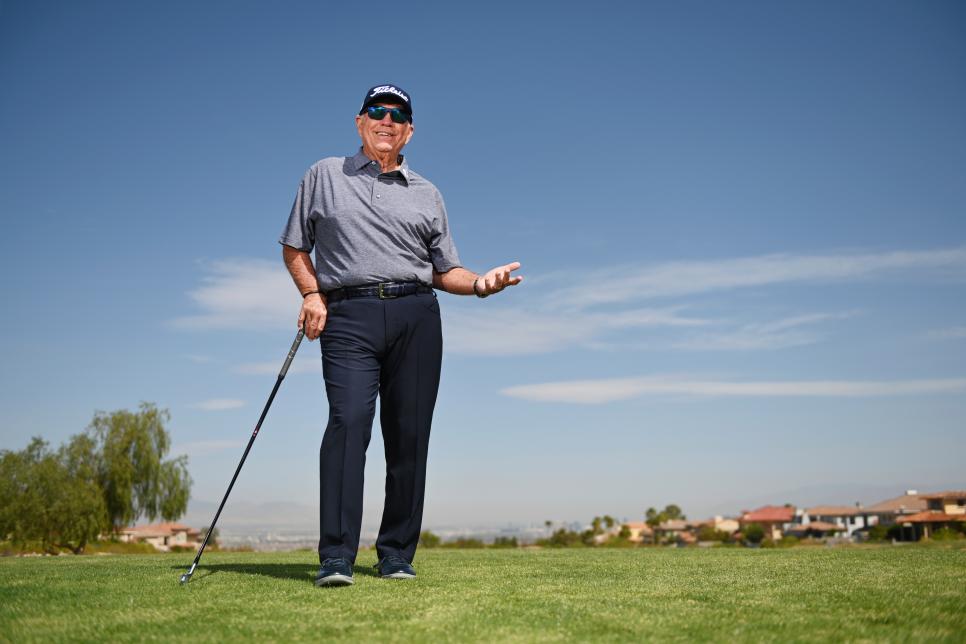 Butch Harmon at Rio Secco Golf Club in Henderson, NV on Tuesday April 26, 2022. (Photo by J.D. Cuban)