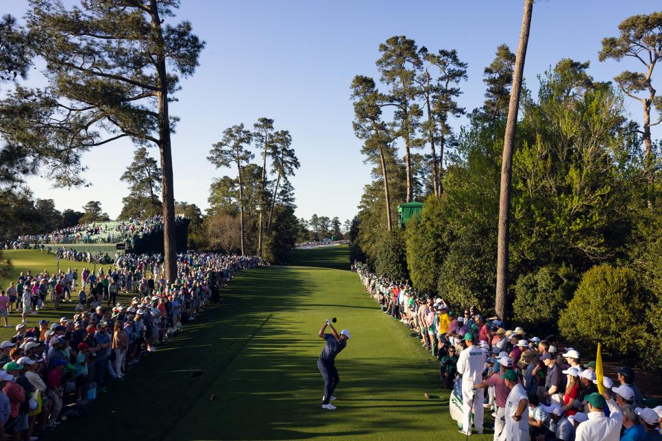  during the final round of the 2022 Masters Tournament held in Augusta, GA at Augusta National Golf Club on Sunday, April 10, 2022.