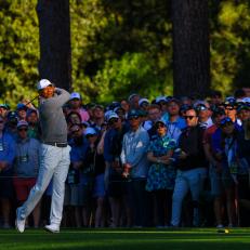 Tiger Woods during the completion of the first round of the 2024 Masters Tournament held in Augusta, GA at Augusta National Golf Club on Friday, April 12, 2024.