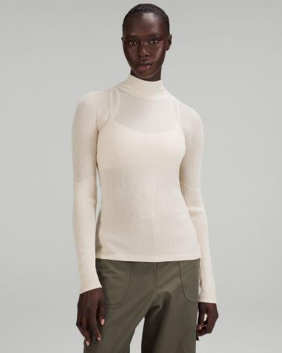lululemon Women's Merino Wool Mockneck Light Sweater