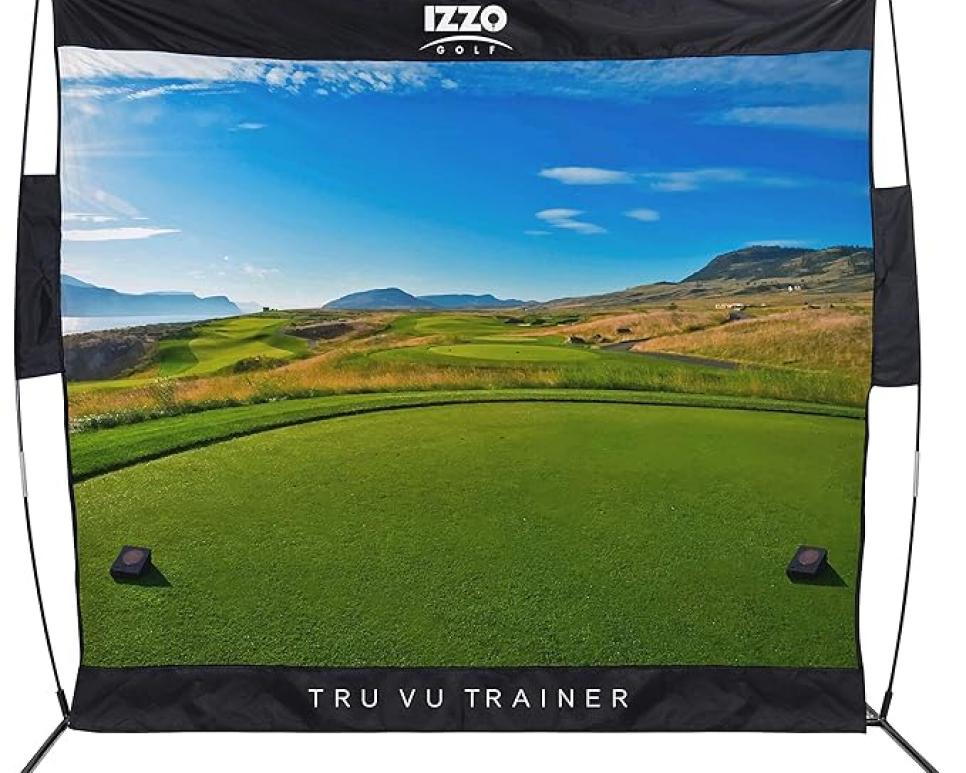 IZZO Golf Tru Vu Trainer Course Style Hitting Net, 7.5 x 7.5 Feet