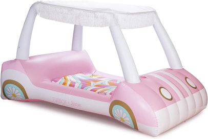 FUNBOY & Malibu Barbie Luxury Inflatable Golf Cart Summer Pool Float
