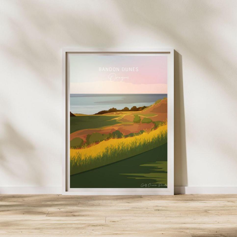 Golf Course Prints Bandon Dunes Signature Design