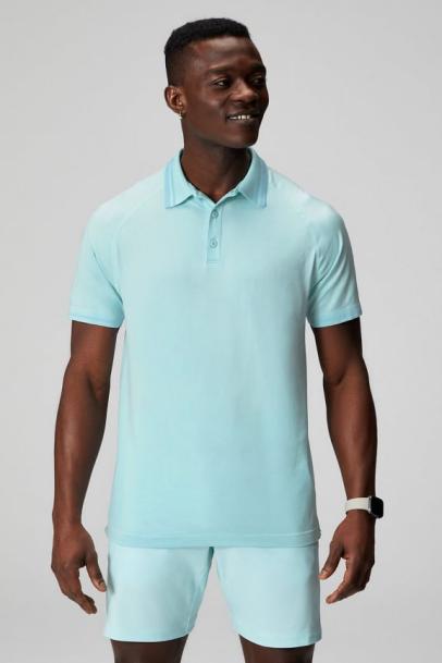 Fabletics Men's The Training Day Tipped Polo