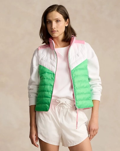 Ralph Lauren Women's RLX Golf Water-Resistant Reversible Quilted Vest