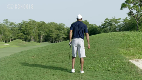 Tiger's Technique for Hitting Shots with Uphill Lies