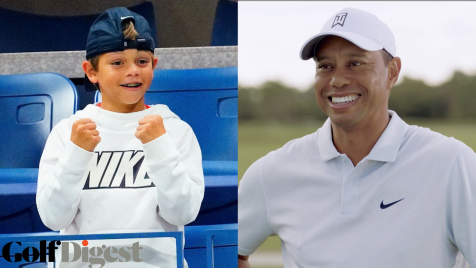 Tiger Woods on Son Charlie's Expert Trash Talk