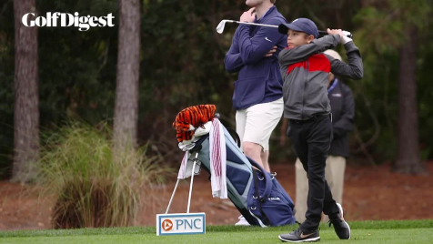 Tiger Woods' 11-year-old-son dazzles ahead of national TV debut