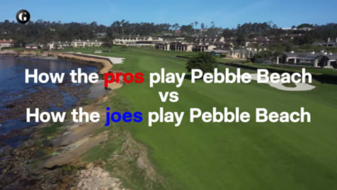 How the Pros Play Pebble Beach Vs. How the Joes Play Pebble Beach