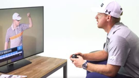 Hunter Mahan Plays The New EA Sports PGA Tour Game As Himself