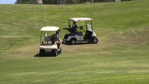 Possessed Golf Cart Interrupts Golfers' Game