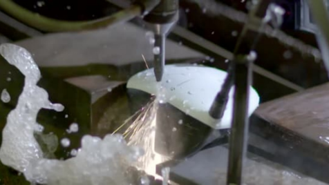 Slicing Open Golf Drivers with a Water Jet Cutter