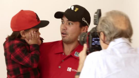 Jason Day and His Son Behind the Scenes at Their Golf Digest Cover Shoot
