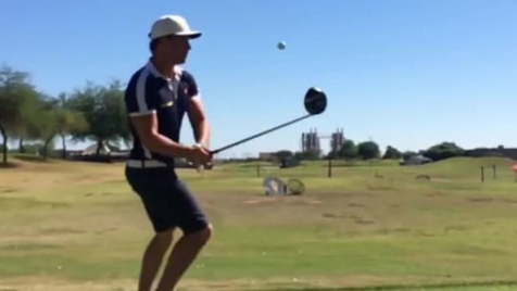 A soccer-inspired golf trick shot you’ll have to see to believe
