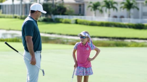 Watch a 10-year-old girl humble Brooks Koepka in golf challenge