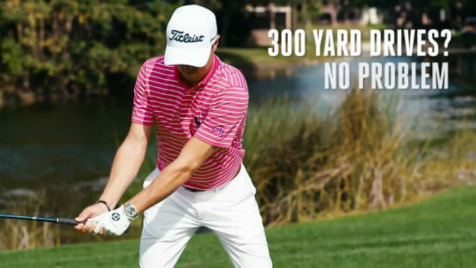 Justin Thomas Crushes a 250 Drive with a putter_