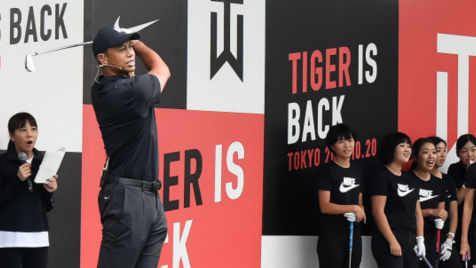 Tiger Woods Returns to Japan