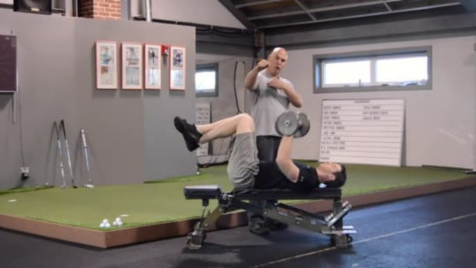 Bench Press And Arm Curls For Golfers