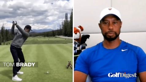 Tiger Woods Critiques Tom Brady and Peyton Manning's Golf Swings