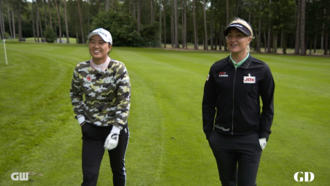 Charley Hull and Minjee Lee Take on the Reverse Club Challenge