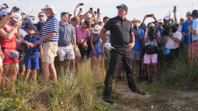 Behind The Lens: Phil Mickelson's Superman Pose by Darren Carroll