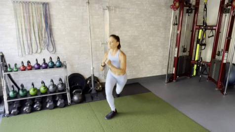 Crossover Lunges