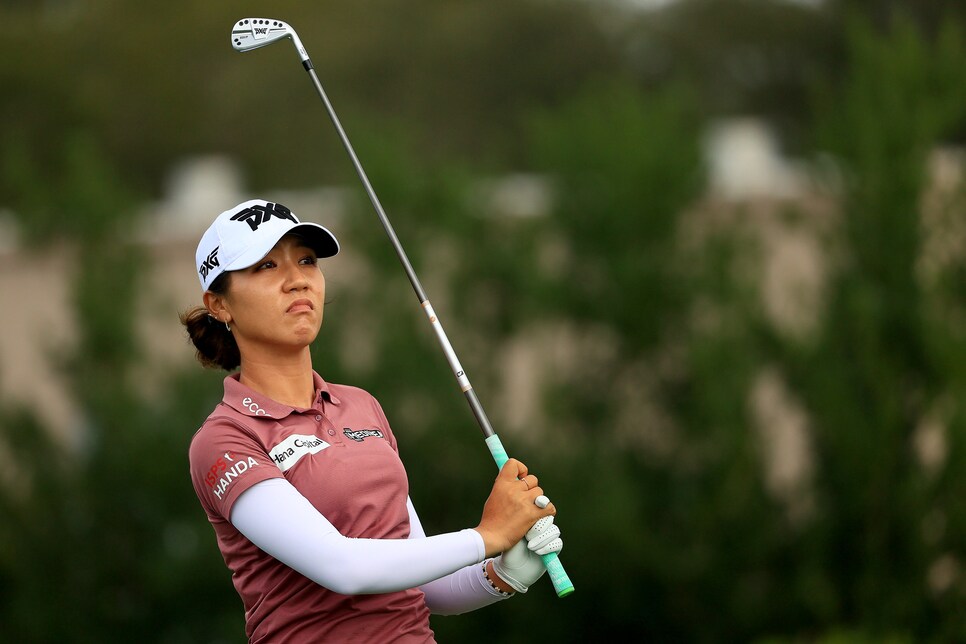 Watch Lydia Ko bank this shot off Hannah Green’s ball for an improbable ...