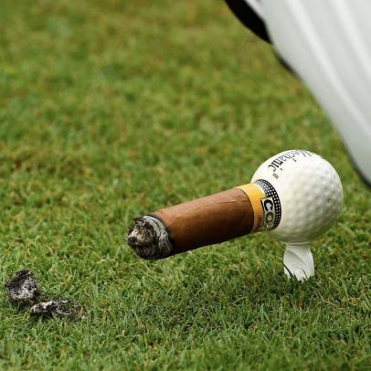Hole-In-One Cigar Holder