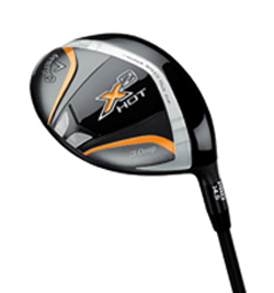 callaway x hot driver and 3 wood
