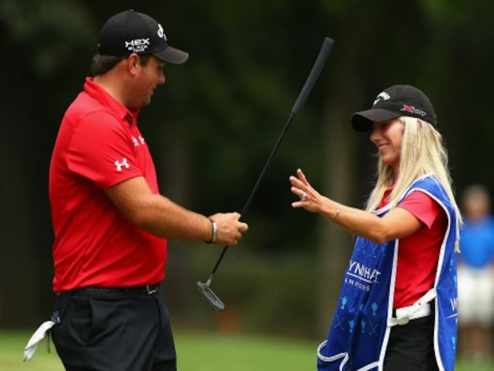 wife caddies on pga tour