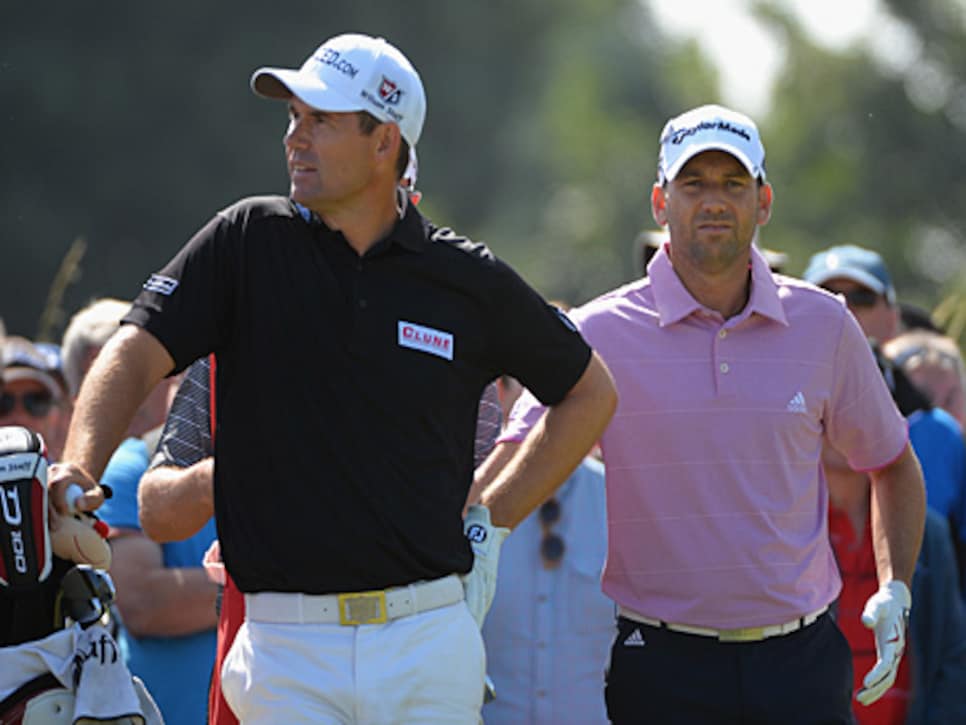 Sergio Garcia and Padraig Harrington made peace at Rory McIlroy's ...