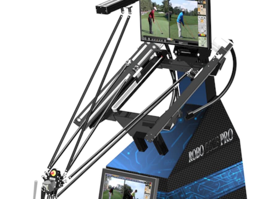 This is a robot. It can also teach you how to play golf This is the
