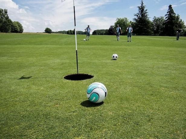 A soccer golf course? Yea, it's a real thing. - This is ...