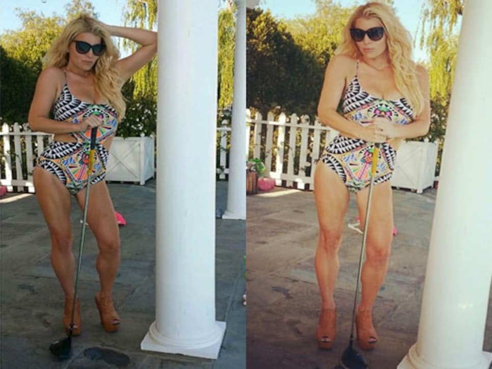 Jessica simpson in store a bathing suit