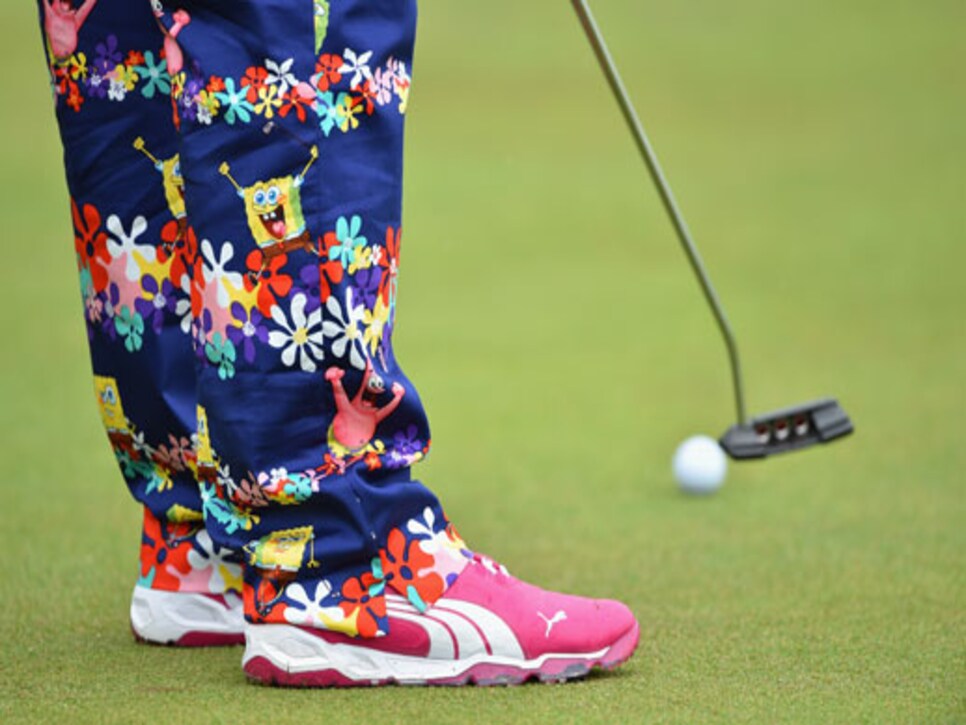 John Daly and other golfers donned interesting pants and outfits for the  first round of the British Open at St. Andrews. - ESPN