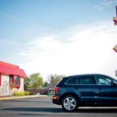 The Audi Q5\'s nav system can help you find the best pancakes in Saratoga Springs.