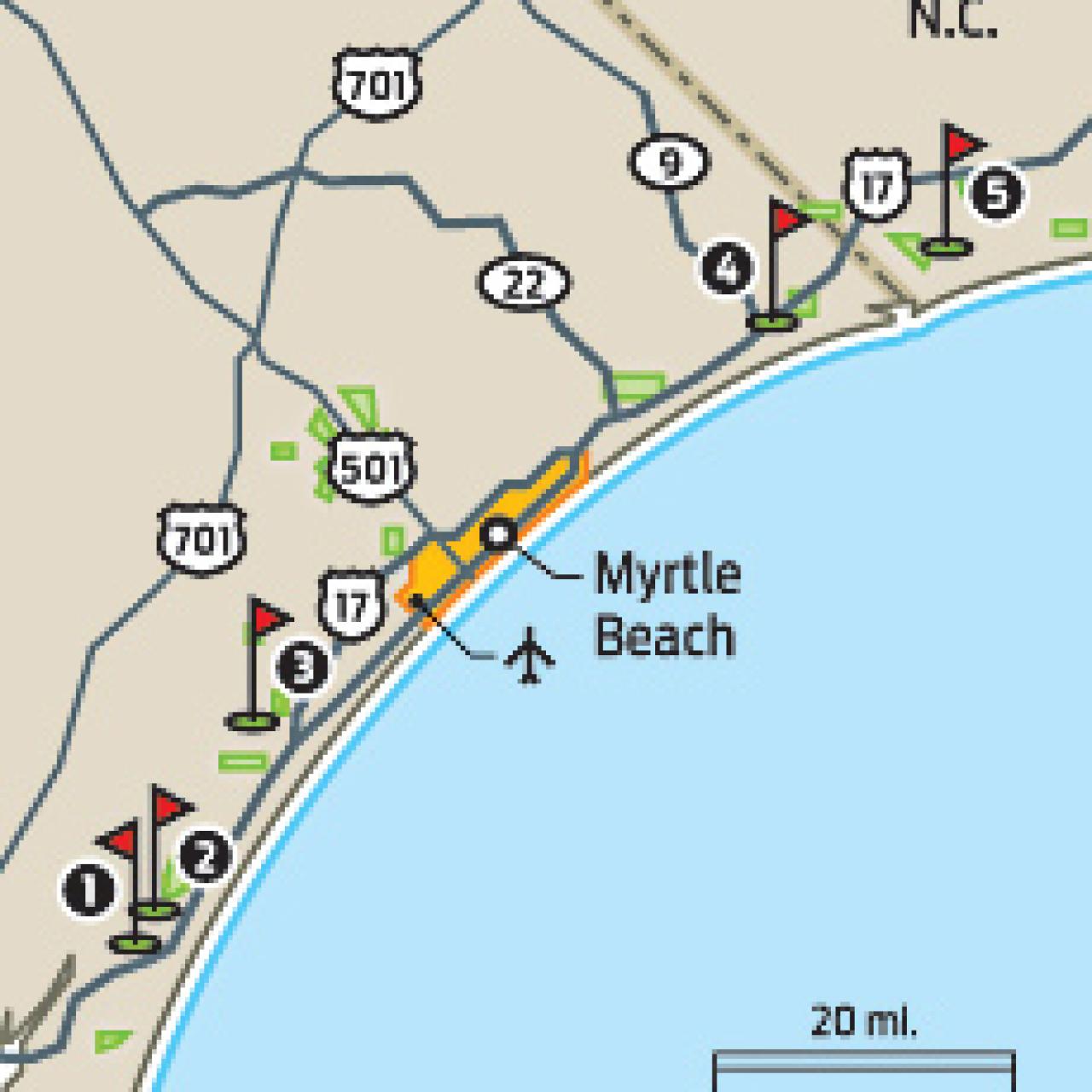 Myrtle Beach Strand and Deliver Courses Golf Digest