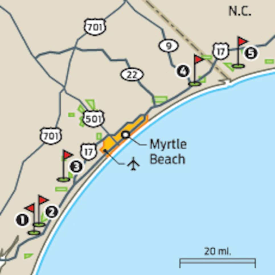 Myrtle Beach Golf Course Map Myrtle Beach: Strand And Deliver | Courses | Golf Digest