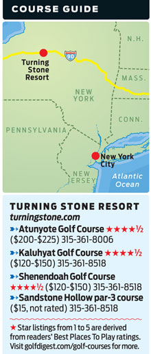 google map of turning stone casino